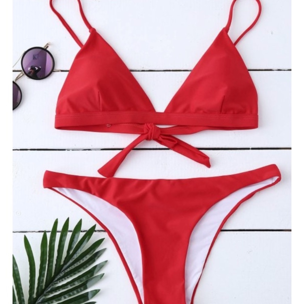 NEW RED BIKINI TOP